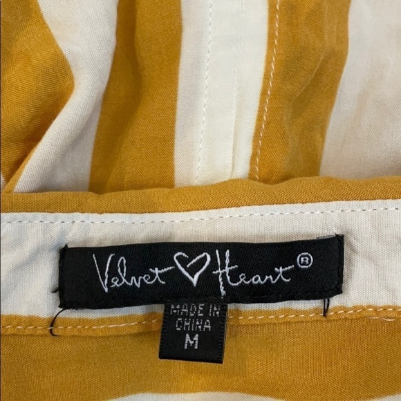 Velvet Heart Women’s Striped Button Down Blouse - Picture 4 of 5